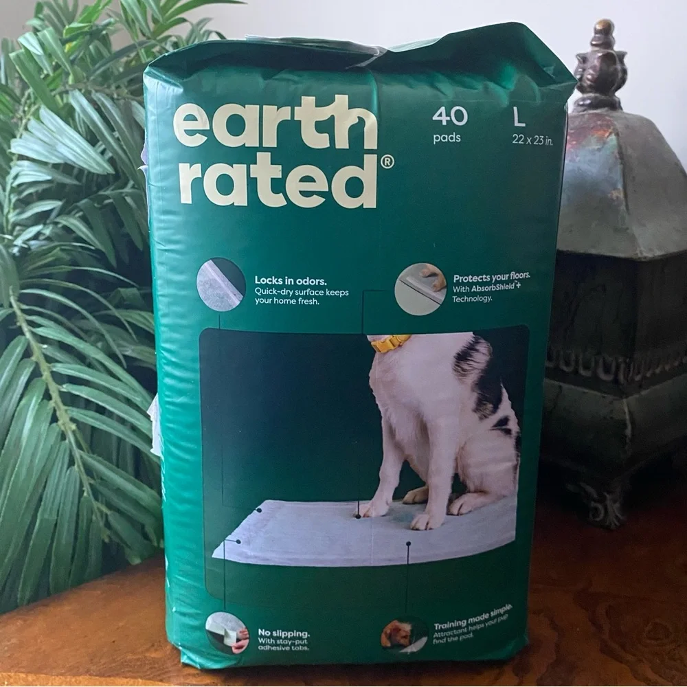 Earth Rated Max Absorbency, 40 Leak-Proof Dog Pee Pads, 22